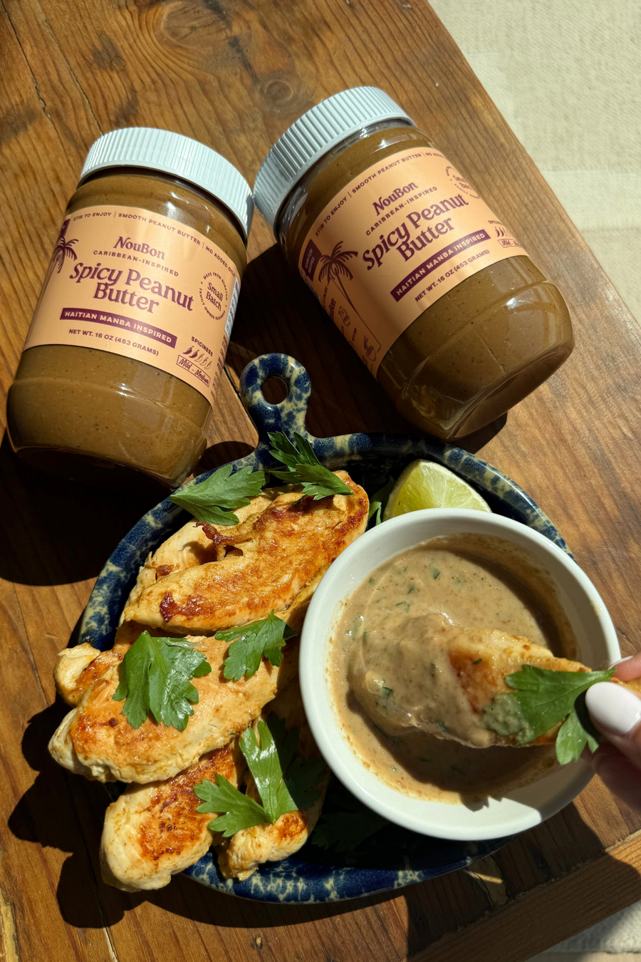 Spicy Peanut Chicken with Creamy Peanut Sauce
